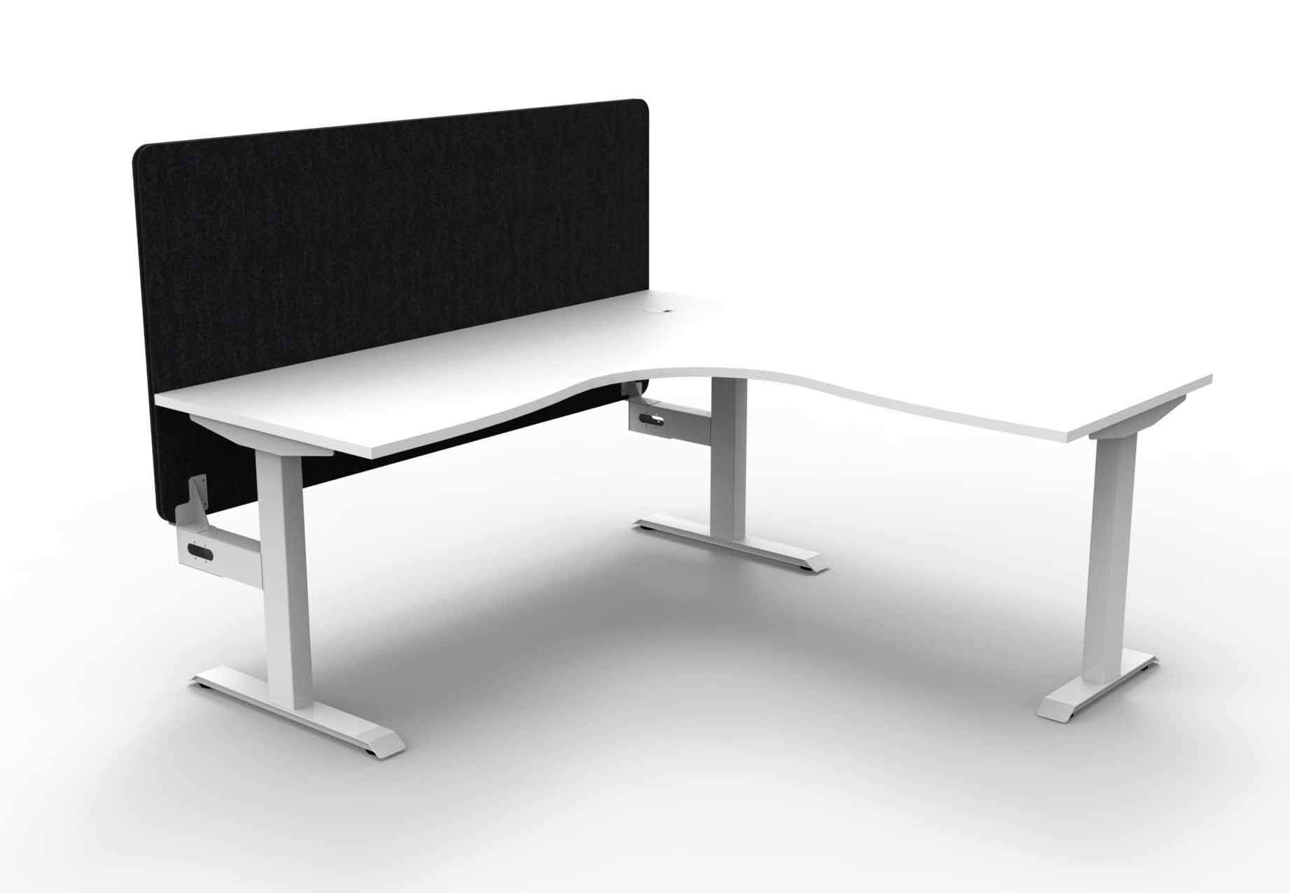 Boost Static Corner Workstation - with Eco Screen